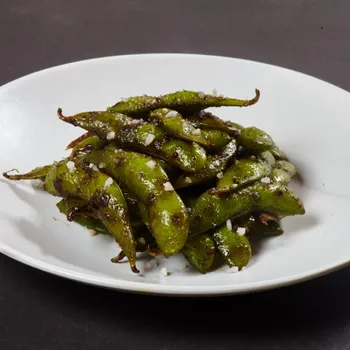 Garlic edamame